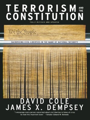 cover image of Terrorism and the Constitution
